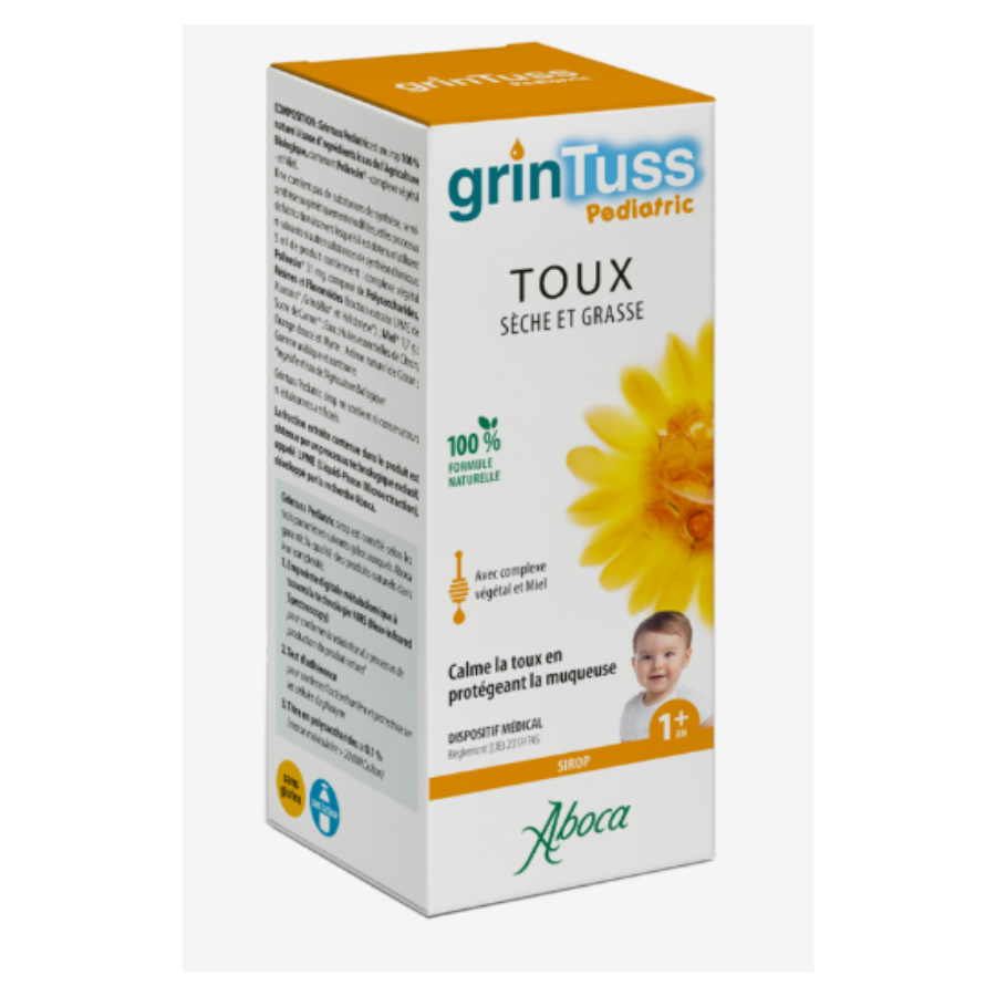 Aboca Grintuss Pediatric Sirop 180 g - Pharmacie Agnès Praden à Alès