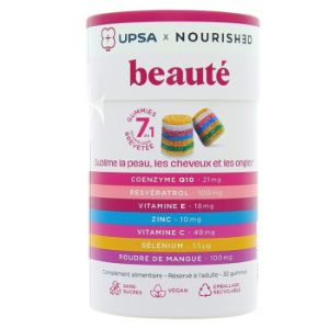 Upsa Nourished Beauté 7 en 1 30 Gummies - Pharmacie Agnès Praden à Alès