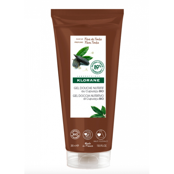 Klorane gel douche fève de tonka 200ml - Pharmacie Agnès Praden à Alès