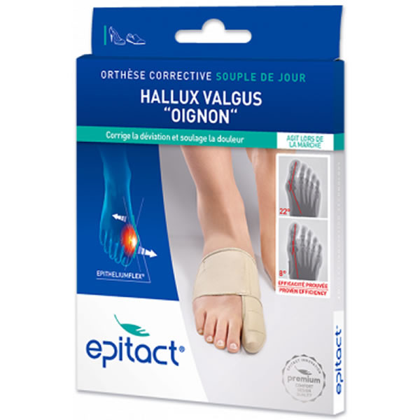 Epitact orthèse corrective jour hallux valgus oignon taille S - Pharmacie Agnès Praden à Alès
