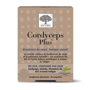 New Nordic Cordyceps Plus 30 Comprimés - Pharmacie Agnès Praden à Alès