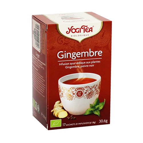 Yogi Tea Infusion Gingembre 17 sachets - Pharmacie Agnès Praden à Alès