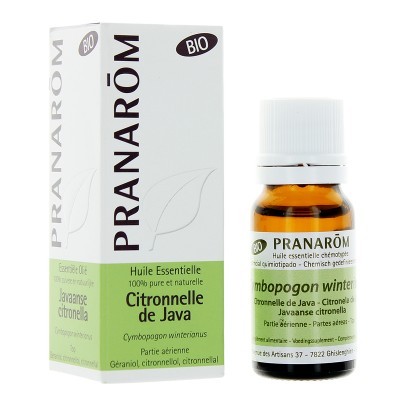 Pranarôm Huile Bio Citronnelle de Java 5 ml  - Pharmacie Agnès Praden à Alès