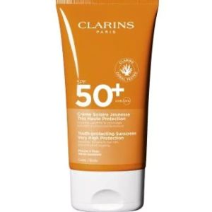Clarins SPF 50 Crème Solaire Jeunesse Haute Protection - 150ml - Pharmacie Agnès Praden à Alès