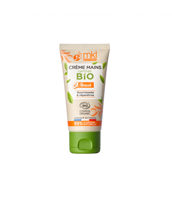 MKL Crème mains bio Abricot 50 ml - Pharmacie Agnès Praden à Alès
