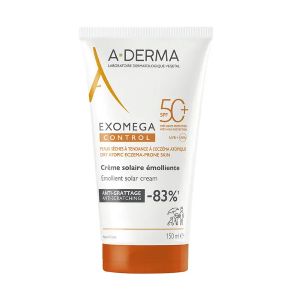 A-derma Exomega Crème solaire émolliente SPF50+ 150 ml - Pharmacie Agnès Praden à Alès