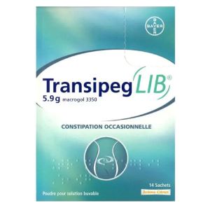 Bayer TransipegLib 5,9g Macrogol 14 Sachets  - Pharmacie Agnès Praden à Alès