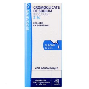  Biogaran Cromoglicate De Sodium Collyre 2% Flacon 5 ml - Pharmacie Agnès Praden à Alès