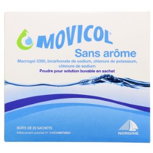 Norgine Movicol Sans Arôme 20 Sachets - Pharmacie Agnès Praden à Alès