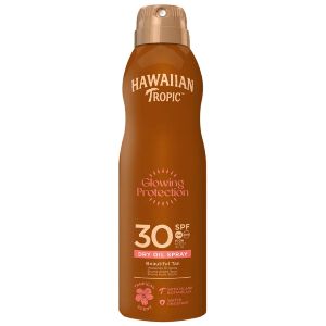 Hawaiian Tropic Protective Huile Sèche Spray Continu SPF30 180 ml - Pharmacie Agnès Praden à Alès