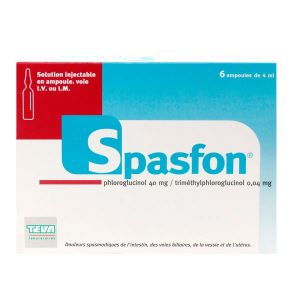 Teva Spasfon Solution Injectable 6 Ampoules 4 ml