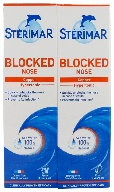 Stérimar Nez Bouché Lot de 2 x 100 ml - Pharmacie Agnès Praden à Alès