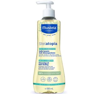 Mustela Stelatopia Huile Lavante Anti-Démangeaisons 500ml - Pharmacie Agnès Praden à Alès