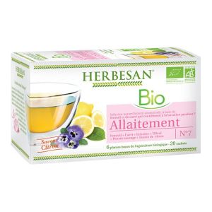 Super Diet Herbesan Infusion Fenouil Carvi Allaitement Bio Saveur Citron 20 Sachets - Pharmacie Agnès Praden à Alès