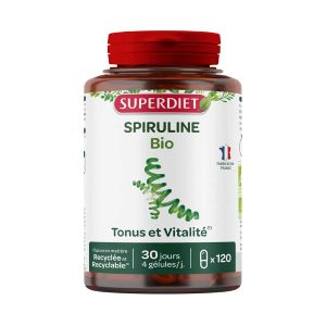 Super Diet Spiruline bio 120 Gélules - Pharmacie Agnès Praden à Alès