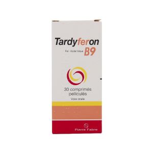 Pierre Fabre Tardyferon B9 30 Comprimés Enrobés - Pharmacie Agnès Praden à Alès