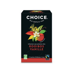 Choice Infusion Bio Rooibos Vanille 17 sachets - Pharmacie Agnès Praden à Alès