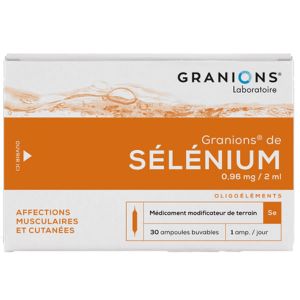 Laboratoire des Granions Sélénium 30 Ampoules 2 ml - Pharmacie Agnès Praden à Alès
