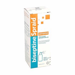 Bayer Biseptinespraid Solution Pour Application Cutanée 50ml - Pharmacie Agnès Praden à Alès