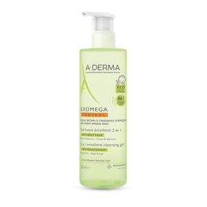 A-Derma Exomega Control Gel Lavant Emollient Corps Et Cheveux 500ml - Pharmacie Agnès Praden à Alès