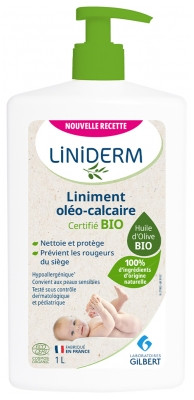 Liniderm Liniment Oléo-Calcaire Bio Flacon-Pompe 1 L - Pharmacie Agnès Praden à Alès