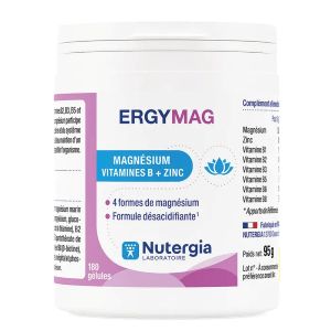 Nutergia Ergymag 180 gélules - Pharmacie Agnès Praden à Alès