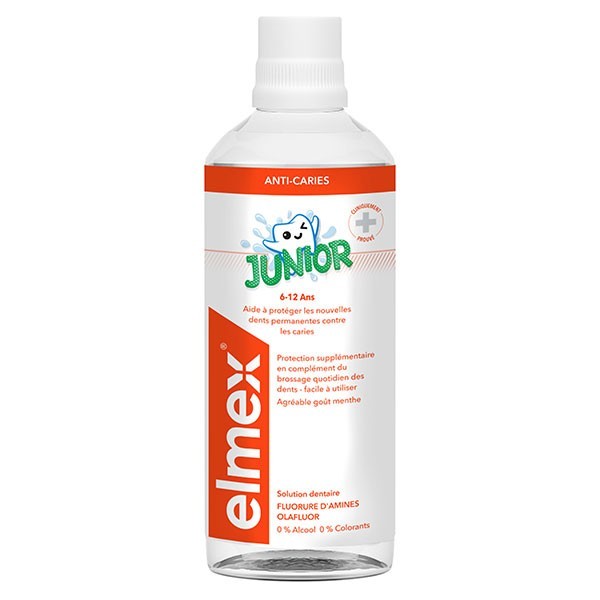 Elmex Junior Solution Dentaire 400 ml - Pharmacie Agnès Praden à Alès