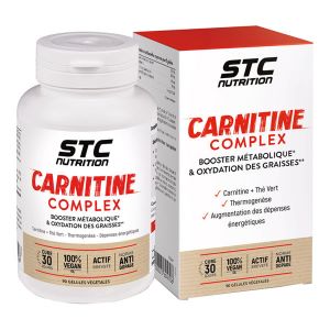 Stc Nutrition Carnitine Complex 90 Gélules Végétales - Pharmacie Agnès Praden à Alès