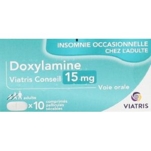 Mylan Doxylamine 15mg 10 Comprimés - Pharmacie Agnès Praden à Alès