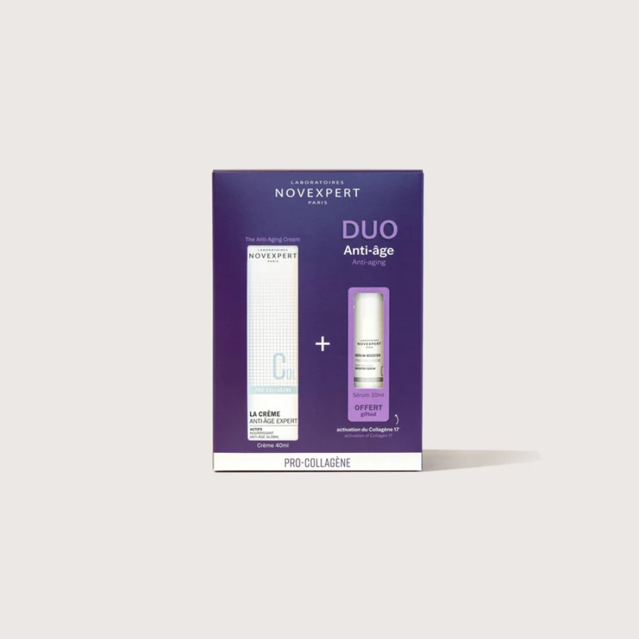Novexpert Coffret Pro Collagène Duo Anti-Age La Crème Anti-Âge Expert 40ml + Sérum Booster Pro-Collagène 10ml Offert 