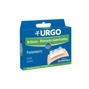 Urgo Pansements Brûlures Blessures Superficielles Petit Format x6 - Pharmacie Agnès Praden à Alès