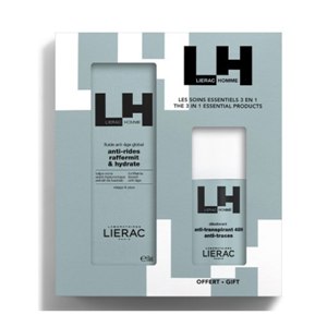 Lierac Coffret Homme Anti-Age - Fluide Anti-Age + Déodorant Offert- 50+50ml - Pharmacie Agnès Praden à Alès