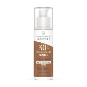 Laboratoires de Biarritz Crème Solaire Visage Teintée Ambre SPF30 50 ml - Pharmacie Agnès Praden à Alès