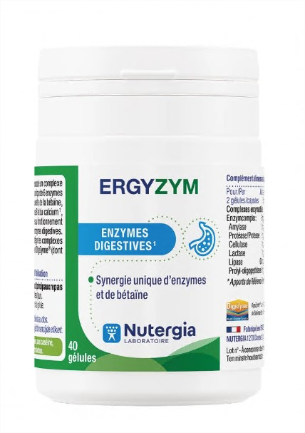 Nutergia Ergyzym 40 gélules - Pharmacie Agnès Praden à Alès