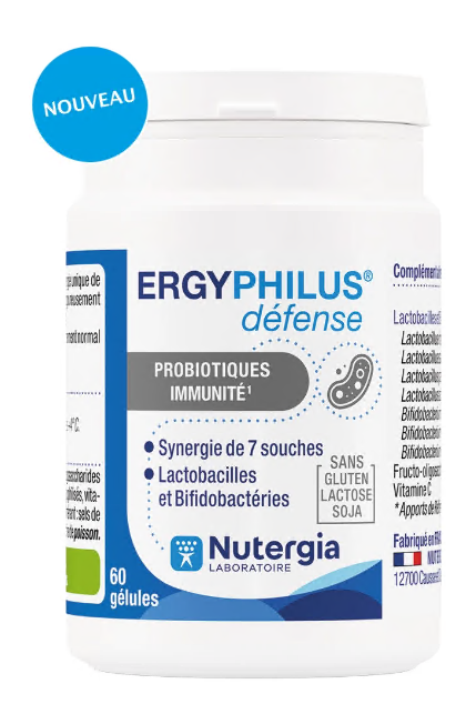 Nutergia Ergyphilus Défense 60 gélules - Pharmacie Agnès Praden à Alès