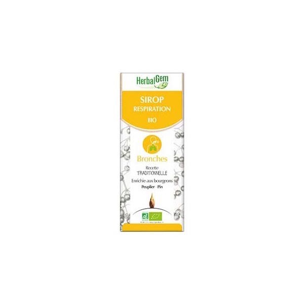 Herbalgem sirop respiration bio 150ml - Pharmacie Agnès Praden à Alès