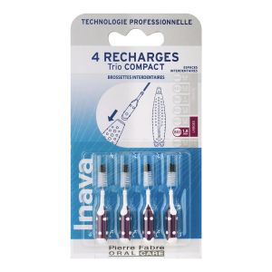 Inava Recharges Brossettes Interdentaires 1.8mm Violet x3 - Pharmacie Agnès Praden à Alès