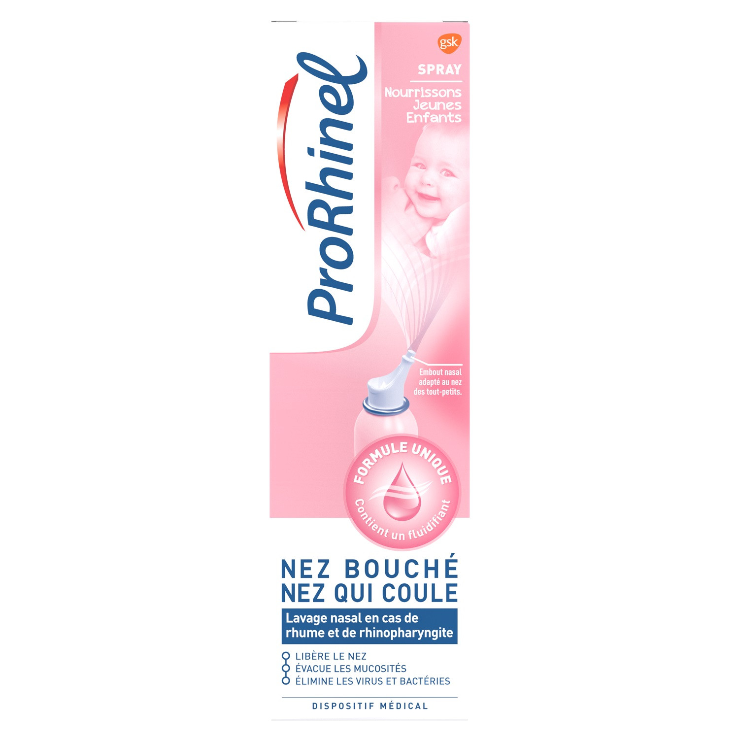 ProRhinel Spray nourrissons & jeunes enfants 100ml - Pharmacie Agnès Praden à Alès