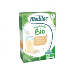 Modilac Céréales Bio Natures dès 4 mois 250g - Pharmacie Agnès Praden à Alès