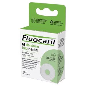 Fluocaril Fil Dentaire Infusé Au Fluor 30 m - Pharmacie Agnès Praden à Alès