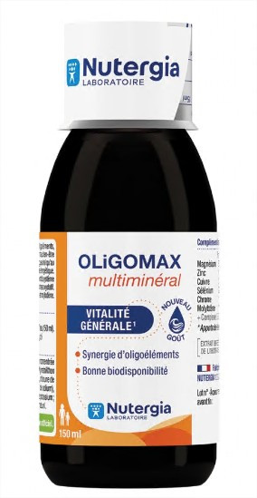 Nutergia Oligomax multiminéral 150 ml - Pharmacie Agnès Praden à Alès