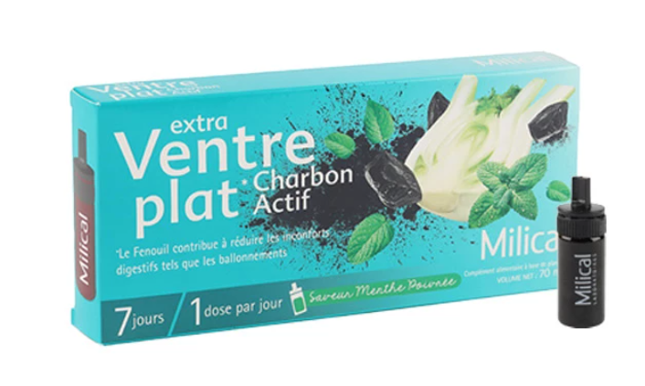 Milical Extra Ventre plat Charbon Actif - Pharmacie Agnès Praden à Alès