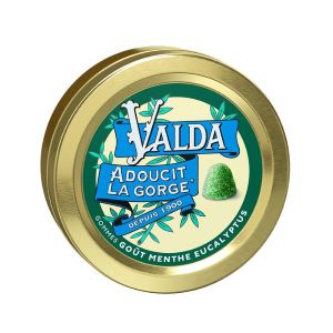 Omega Pharma Valda Gommes Goût Menthe Eucalyptus 50 g - Pharmacie Agnès Praden à Alès