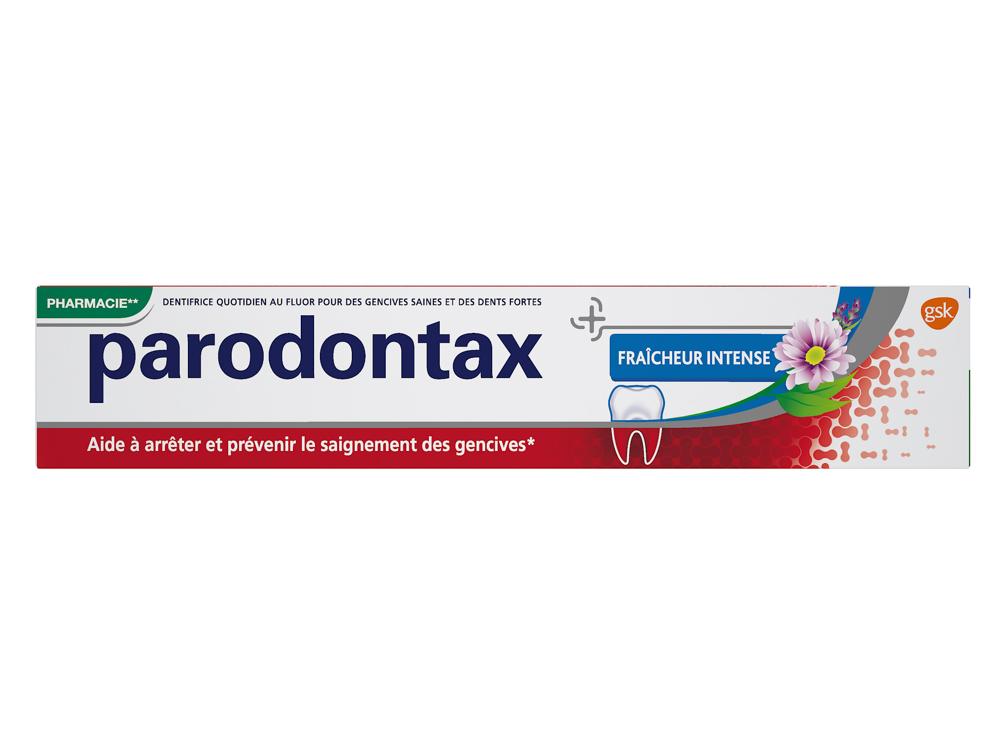 Parodontax Dentifrice Fraîcheur Intense 75 ml - Pharmacie Agnès Praden à Alès