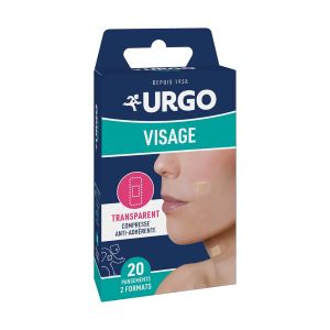 Urgo Pansements Transparent Visage 2 Formats x20 - Pharmacie Agnès Praden à Alès