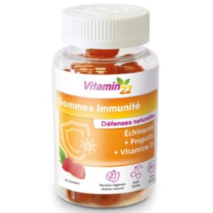 ineldea Vitamin'22 Gommes Immunité Cerise x60 - Pharmacie Agnès Praden à Alès