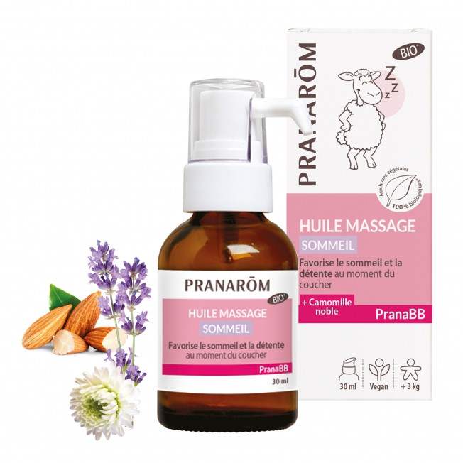 PranaBB Huile Massage Sommeil BIO - Pharmacie Agnès Praden à Alès