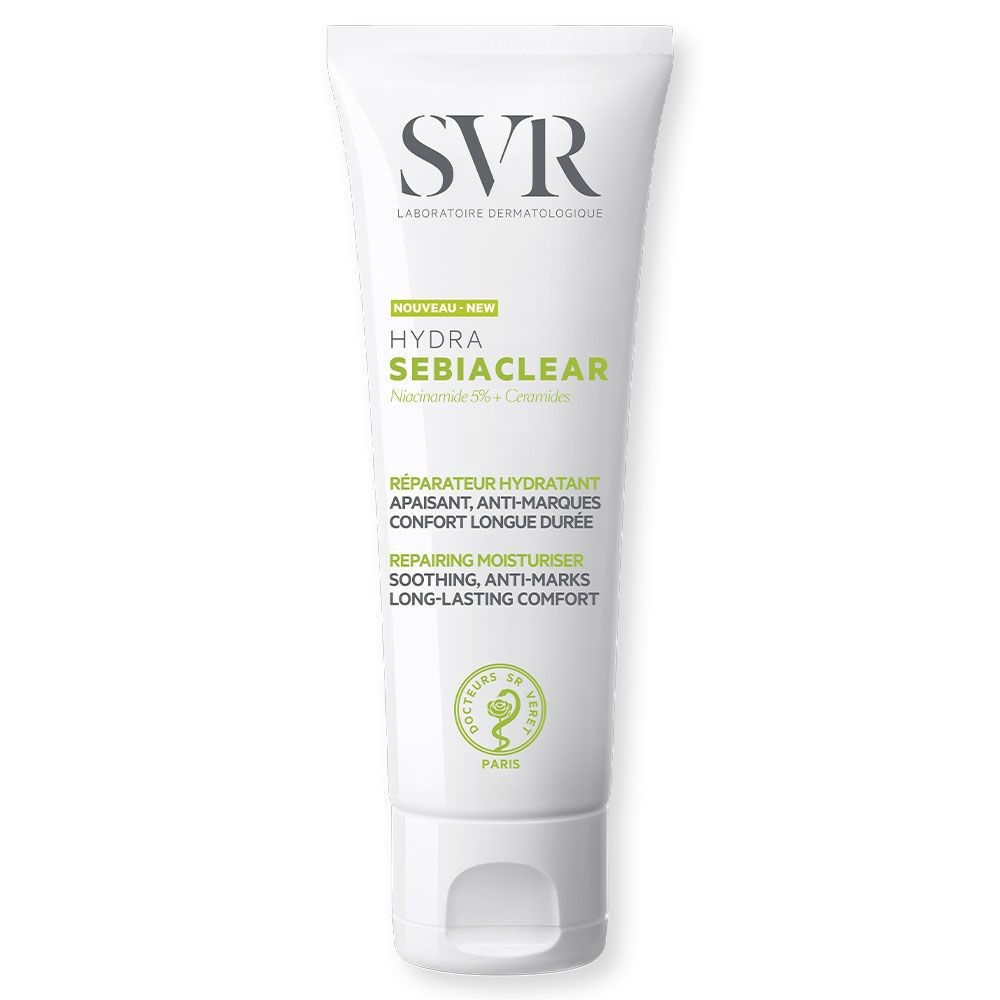 SVR Sebiaclear Hydra Soin Réparateur Apaisant Anti-Marques 40 ml - Pharmacie Agnès Praden à Alès