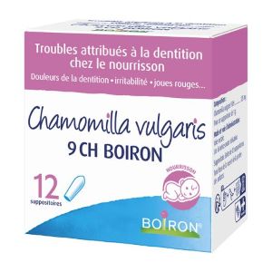 Boiron Chamomilla Vulgaris 9CH Suppositoires (Poussée Dentaire) - Pharmacie Agnès Praden à Alès