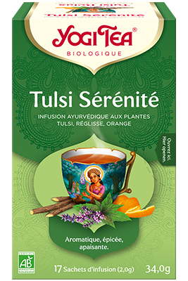 Yogi Tea Infusion Tulsi Sérénité Bio 17 Sachets - Pharmacie Agnès Praden à Alès
